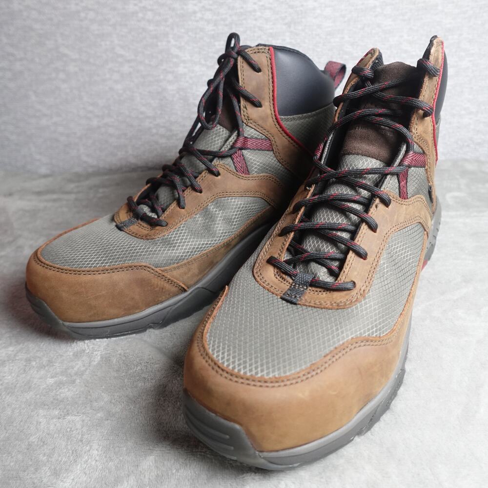Men's Brown and Gray Outdoor Hiking Boots